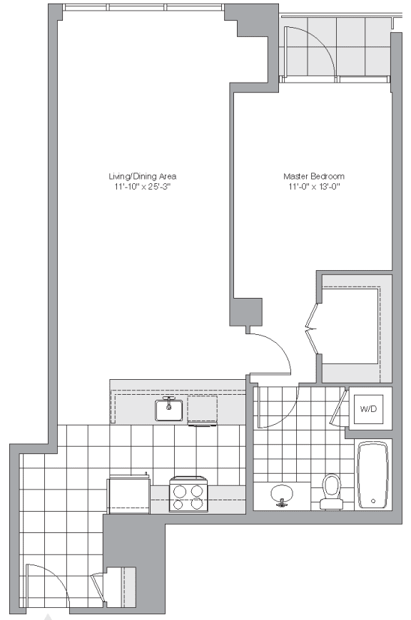 1 bedroom Apartments DC Westend25 Floor Plans